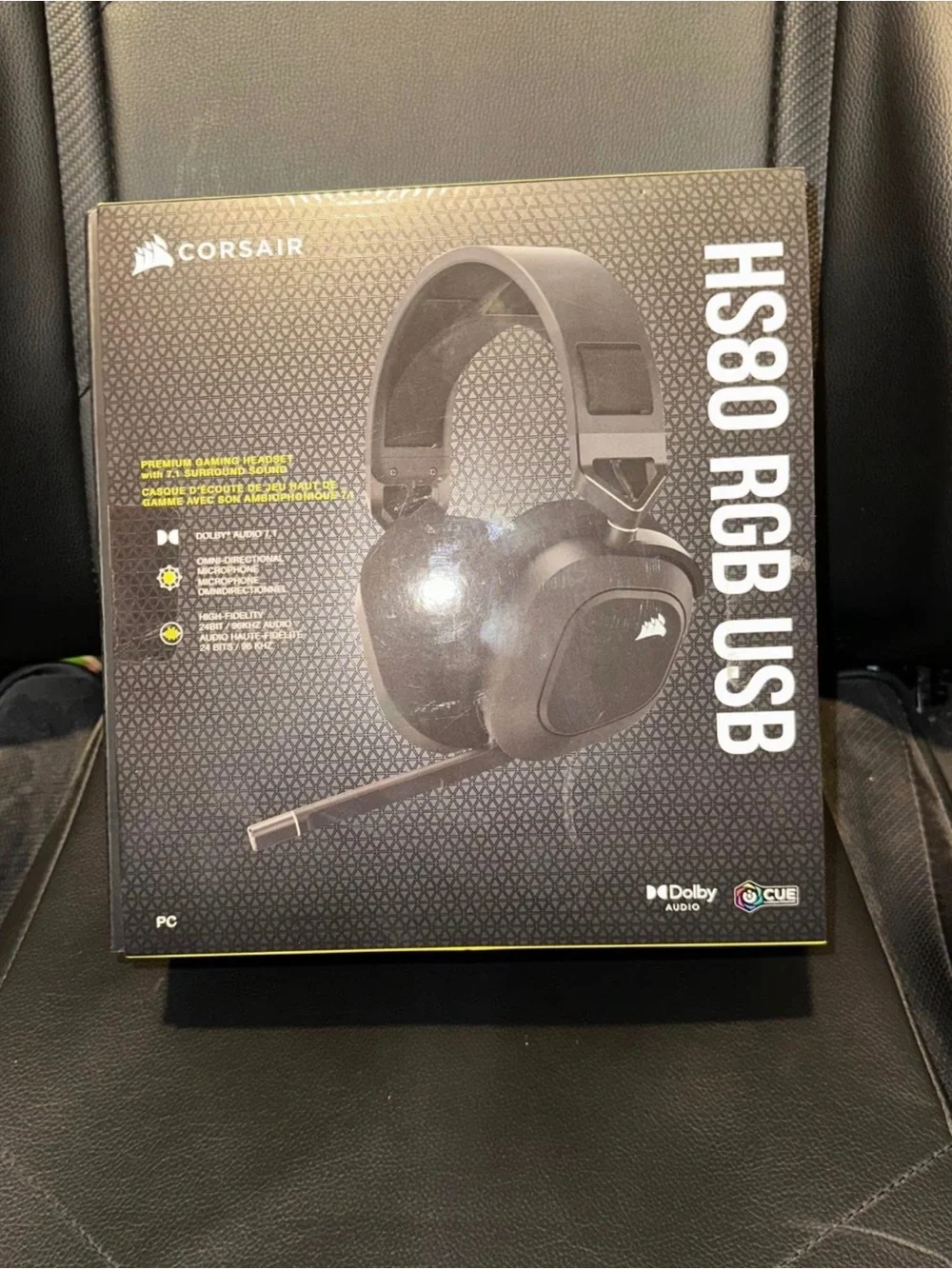 Corsair HS80 RGB USB Gaming Headset - Black